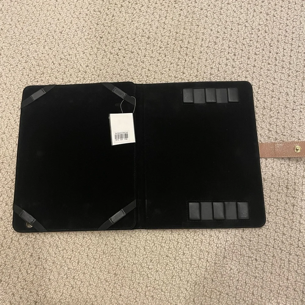 NWT beige patent leather iPad cover